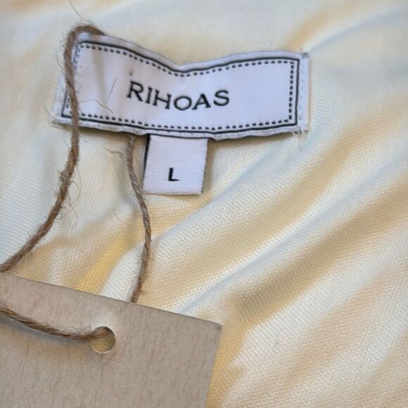 RIHOAS Elegant Cream Sleeveless Dress - Picture 7 of 8